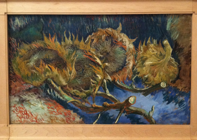 kroller muller Van Gogh uitgebloeide zonnebloemen