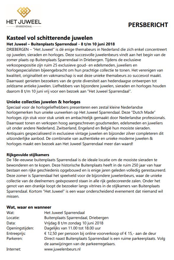 Het juweel Sparrendaal